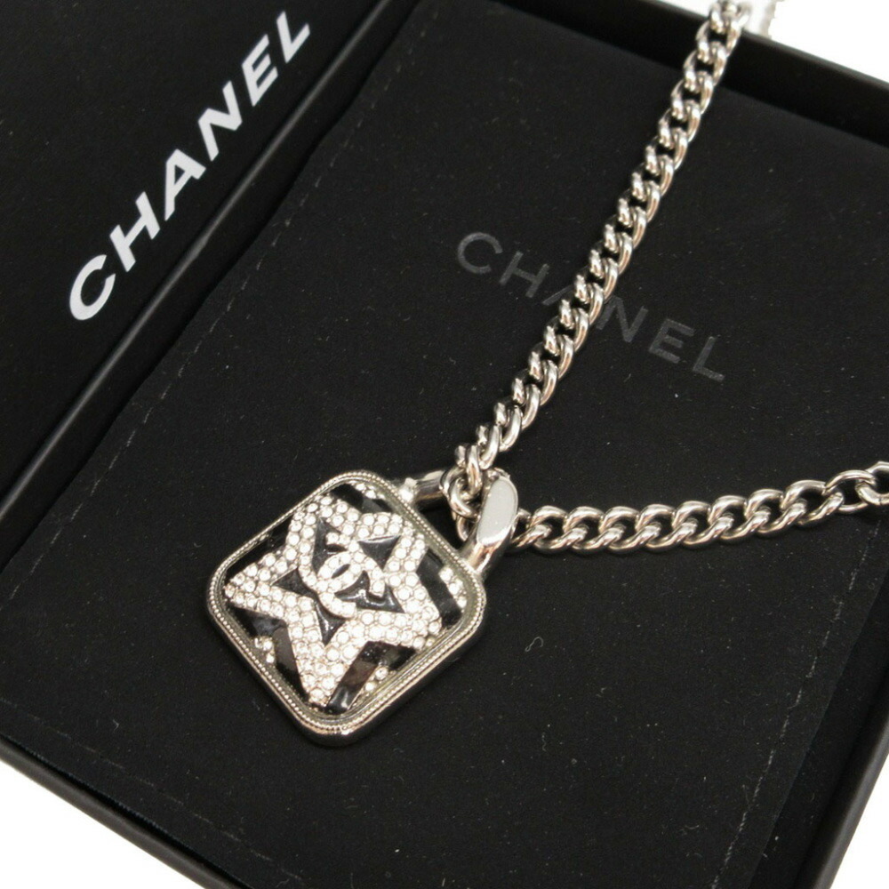 CHANEL Authentic Black Logo Necklace - Picture 3 of 5